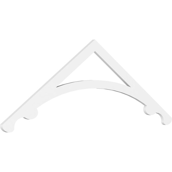 Ekena Millwork Pitch Legacy Architectural Grade PVC Gable Pediment, 72"W x 24"H x 1"P (8/12) GPP072X024X100LEG - main